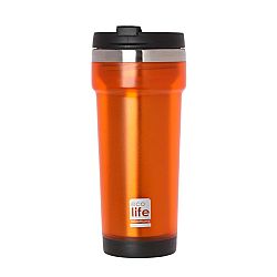 ECOLIFE COFFEE THERMOS ORANGE (PLASTIC OUTSIDE) 420ML