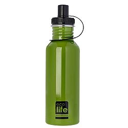 ECOLIFE ΜΕΤΑΛΛΙΚΟ ΑΝΟΞΕΙΔΩΤΟ ΜΠΟΥΚΑΛΙ GREEN 600ML