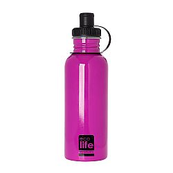 ECOLIFE ΜΕΤΑΛΛΙΚΟ ΑΝΟΞΕΙΔΩΤΟ ΜΠΟΥΚΑΛΙ PINK 600ML