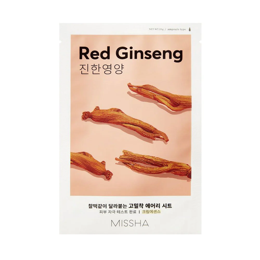 AIRY FIT GINSENG ΜΑΣΚΑ ΠΡΟΣΩΠΟΥ ΓΙΑ ΑΝΑΖΩΟΓΟΝΗΣΗ/ ΕΝΥΔΑΤΩΣΗ 19G