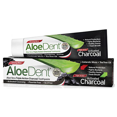 ALOEDENT TRIPLE ACTION CHARCOAL TOOTHPASTE 100ML