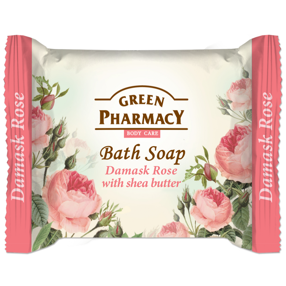 BATH SOAP DAMASK ROSE & SHEA BUTTER 100GR