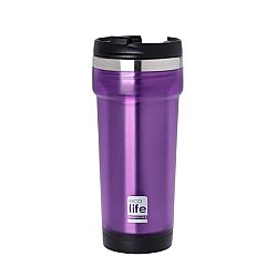 ECOLIFE COFFEE THERMOS PURPLE (PLASTIC OUTSIDE) 420ML