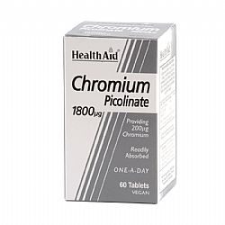 CHROMIUM PICOLINATE 1800μG 60TABS