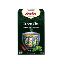 GREEN CHAI ΠΡΑΣΙΝΟ ΤΣΑI & ΜΠΑΧΑΡΙΚΑ YOGI 17 ΦΑΚ