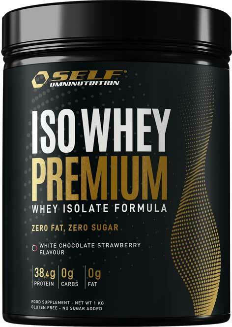 Iso Whey Premium 1kg SELF Omninutrition WHITE CHOCOLATE STRAWBERRY 1KG