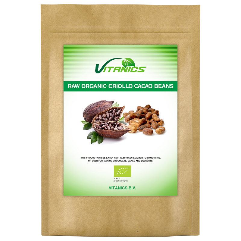 CACAO WHOLE BEANS (CRIOLLO) ORGANIC 125GR