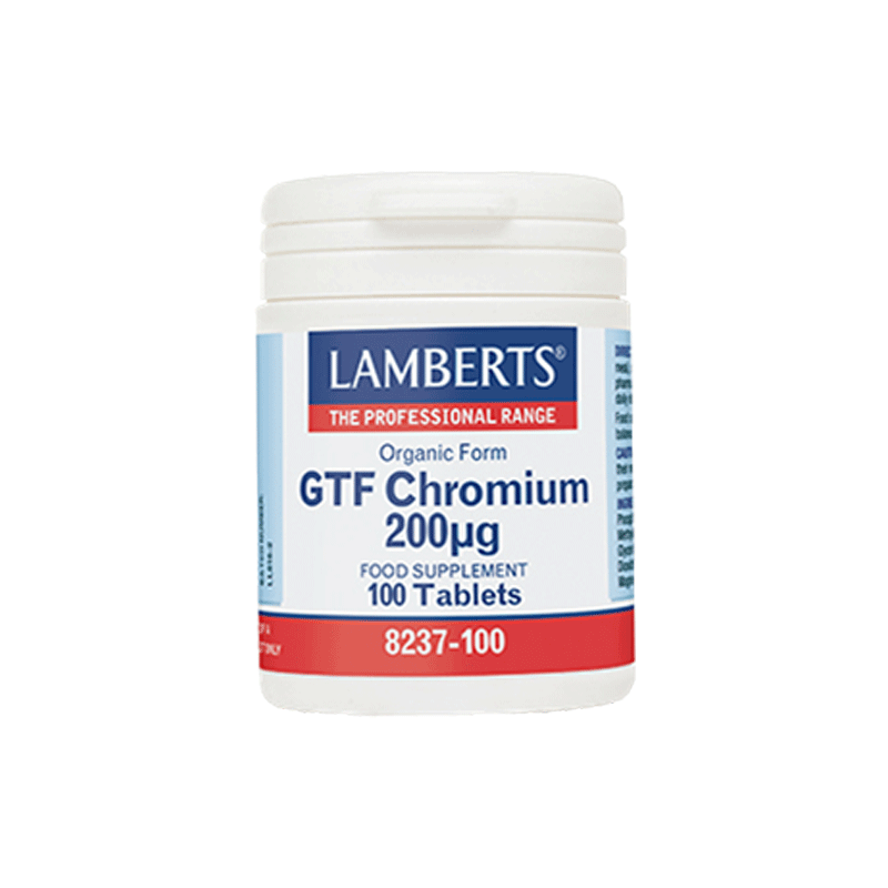 GTF CHROMIUM 200MG 100TABS