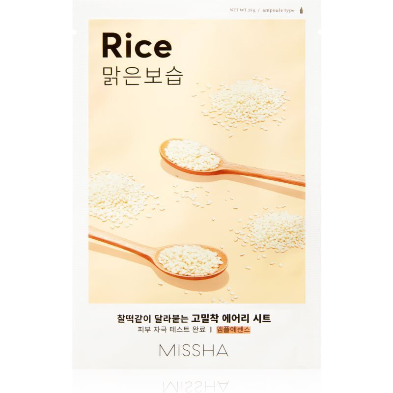 AIRY FIT RICE ΜΑΣΚΑ ΠΡΟΣΩΠΟΥ ΓΙΑ ΘΡΕΨΗ 19G