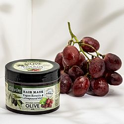 ΜΑΣΚΑ ΜΑΛΛΙΩΝ ΜΕ ΣΤΑΦΥΛΕΛΑΙΟ & ΦΥΤΙΚΗ ΚΕΡΑΤΙΝΗ 200ML