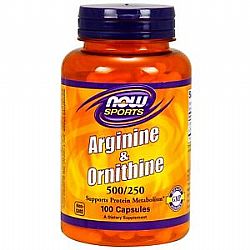 L-ARGININE/L-ORNITHINE 100CAPS