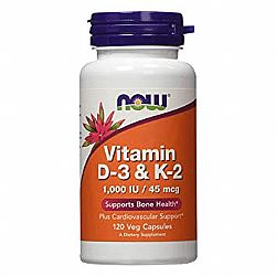 VITAMIN D-3&K-2 120VCAPS