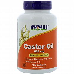 CASTOR OIL 650MG 120SGELS