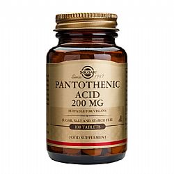 PANTOTHENIC ACID 200MG 100TABS