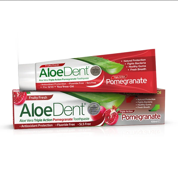 ALOEDENT TRIPLE ACTION POMEGRANATE TOOTHPASTE 100ML