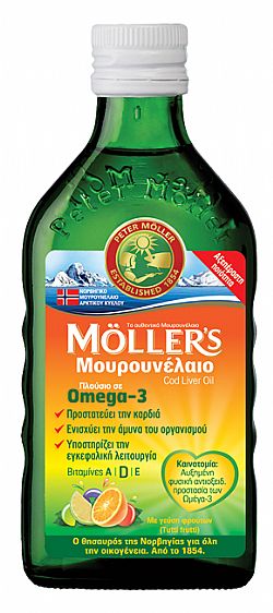 MOLLERS Μουρουνέλαιο TUTTI FRUTTI 250ml